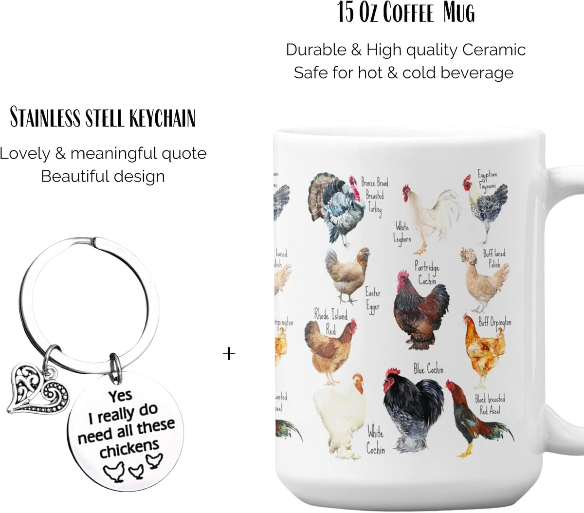 Chicken Gifts for Women - Coffee Mug for Women - Chicken Mom Coffe Mug
