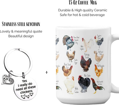 Chicken Gifts for Women - Coffee Mug for Women - Chicken Mom Coffe Mug