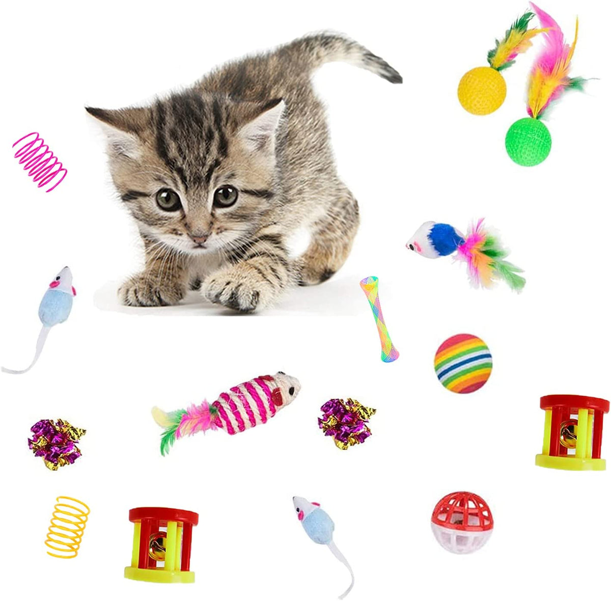 32Pcs Cat Toy Bonanza