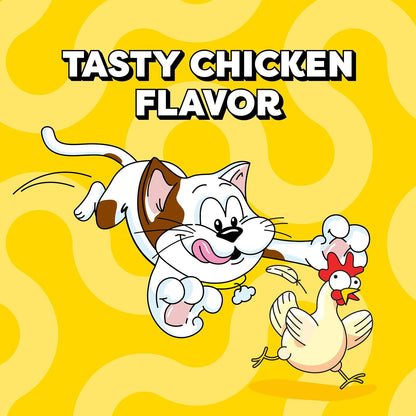 Jumbo Stuff Crunchy & Soft Cat Treats, Chicken, 2.5 Oz, 12 Pack