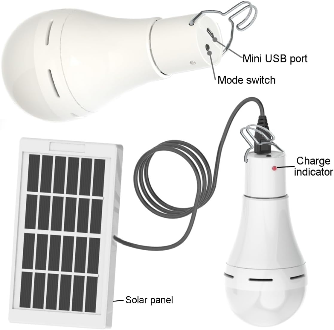 Solar Light Bulb Portable Chicken Coop Light 