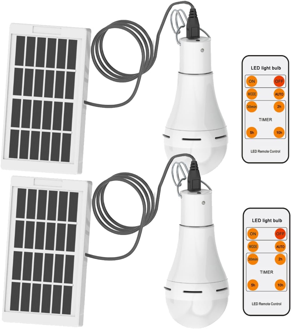Solar Light Bulb Portable Chicken Coop Light 