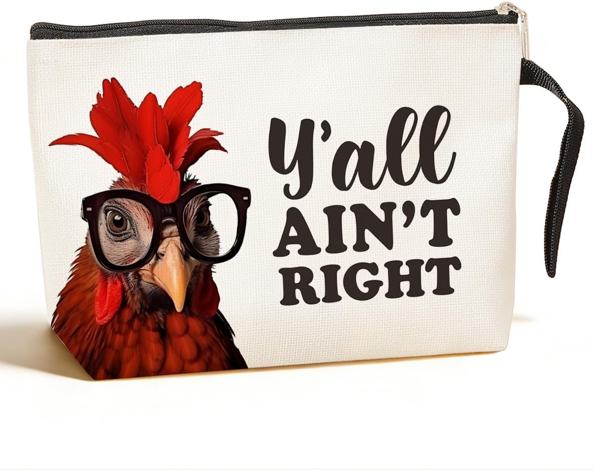 Funny Chicken Gift Chicken Lover Gifts Cosmetic Bags Chicken Lady Gifts