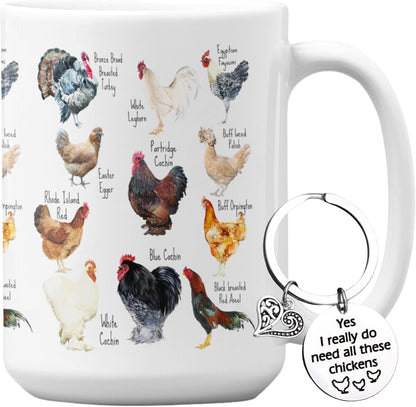 Chicken Gifts for Women - Coffee Mug for Women - Chicken Mom Coffe Mug
