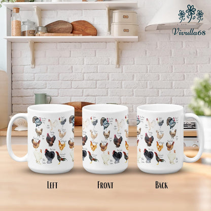 Chicken Gifts for Women - Coffee Mug for Women - Chicken Mom Coffe Mug